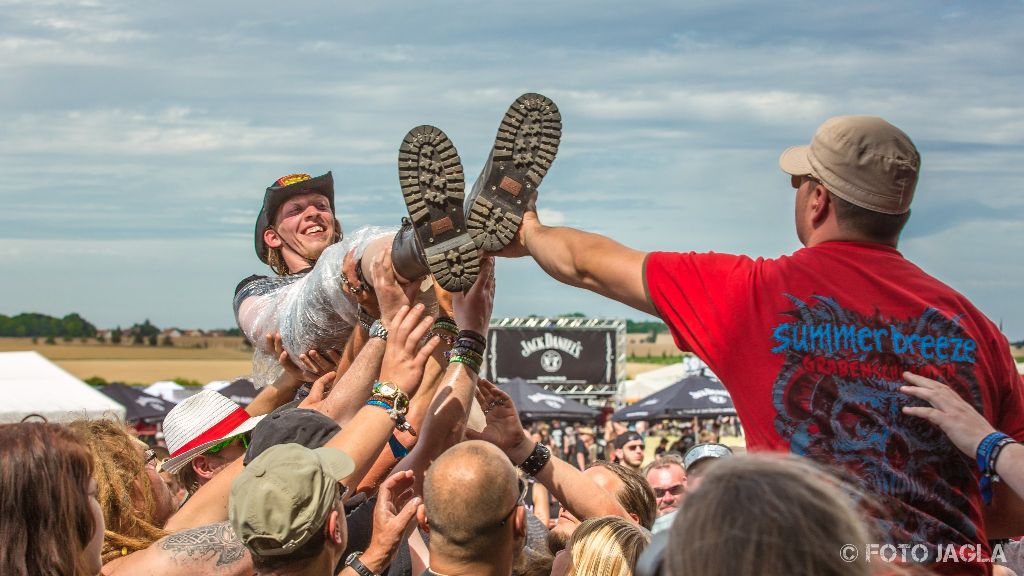 Front of stage Impression auf dem Rockharz 2015