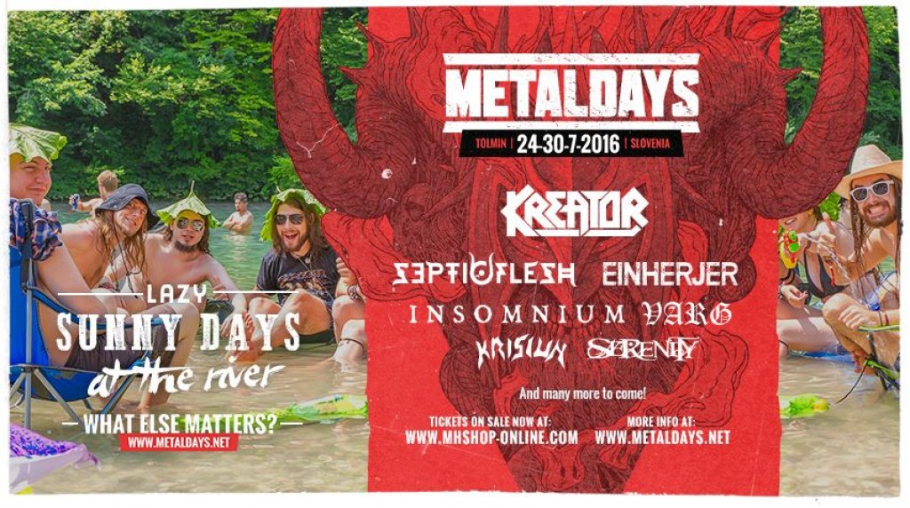 Metaldays Werbeflyer mit meinen Fotos, gedruckt in diversen Magazinen sowie Onlinemarketing