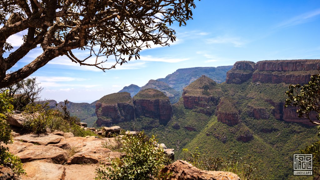 The Three Rondavels im Blyde River Canyon
Panoramaroute
Sdafrika