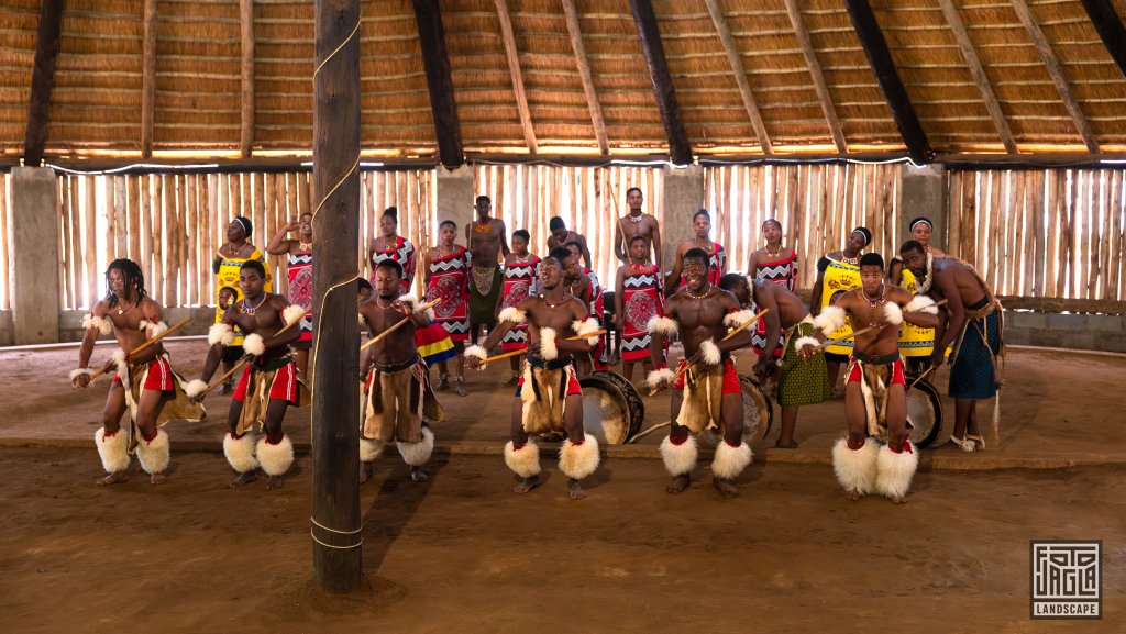 Mantenga Nature Reserve and Cultural Village
Ein authentisch nachgebautes Swazi-Dorf
Knigreich Eswatini