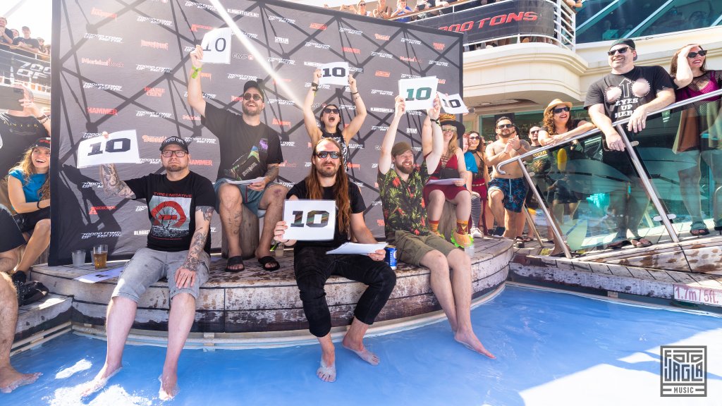 Jury of the Belly Flop Contest
Day 4 - Pool Deck
70000 Tons of Metal 2025