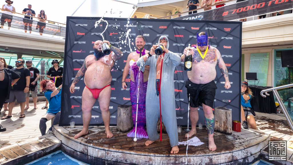 Winner of Belly Flop Contest
Day 4 - Pool Deck
70000 Tons of Metal 2025